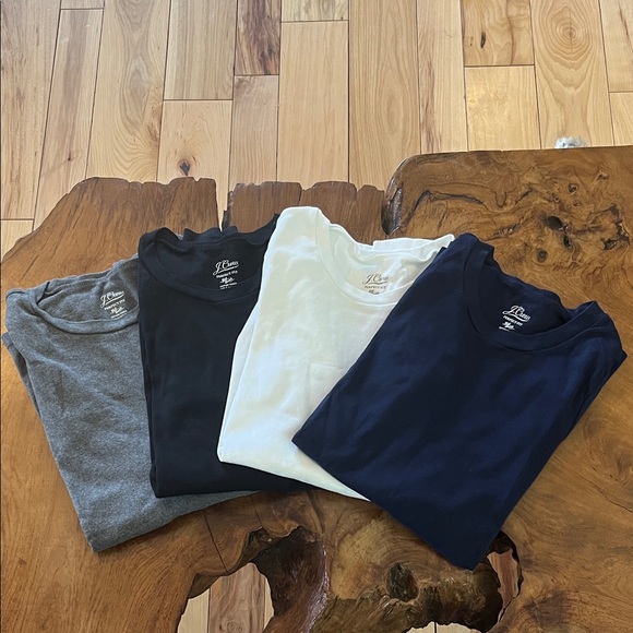 J. Crew Tops - J. Crew Long Sleeve Tees - Gray, Black, White, and Navy